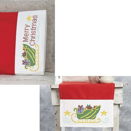 Herrschners® Holiday Rush Set Stamped Cross-Stitch