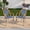 Blue/White-2, variant on DELMANGO 2-Piece Wicker Outdoor French Bistro Chairs, Armless Patio Chairs, Stackable Dining Chairs with Metal Frame, White/Black