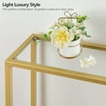 thumbnail image 4 of HOOBRO 39.4" Modern Gold Console Table Tempered Glass Sofa Table Hallway GD04XG01, 4 of 8