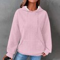 thumbnail image 2 of Diufon Womens Plus Size Hoodies Tops Solid Color Sweatshirts Long Sleeve Pullover Tops with Pockets, 2 of 5