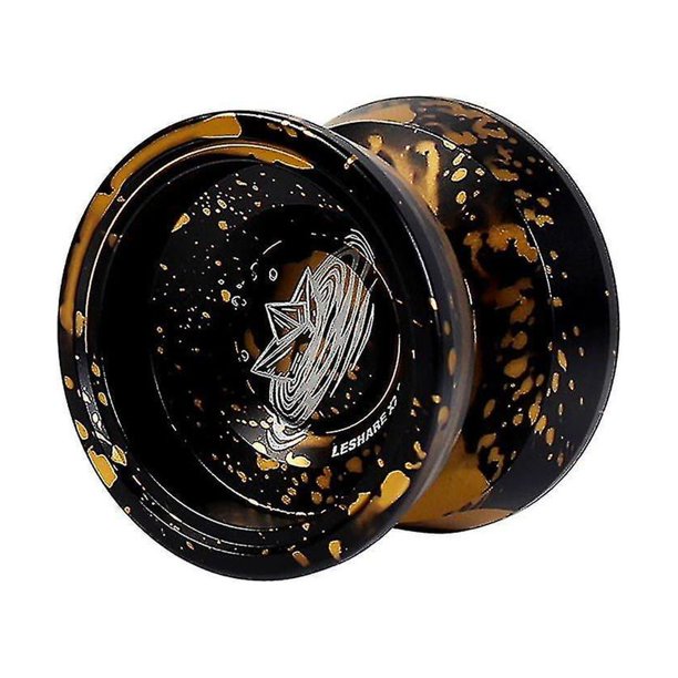 Black Gold Juguete Regalo Yoyo Insensible Profesional Metal Yoyo Aleación Yo Yo Ball