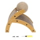 thumbnail image 1 of Rascador para gatos, rascador para gatos con bola giratoria, rascador vertical curvado de cartón para gatos de interior, 1 of 15