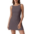 thumbnail image 1 of Vestido de tenis QINSEN con espalda abierta para mujer Tea Leaf Pearl S, 1 of 6