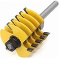 thumbnail image 3 of Adjustable 3-Flute Router Bit with 8mm Shank and 46mm Cutting Diameter for Woodworking Projects, 3 of 5