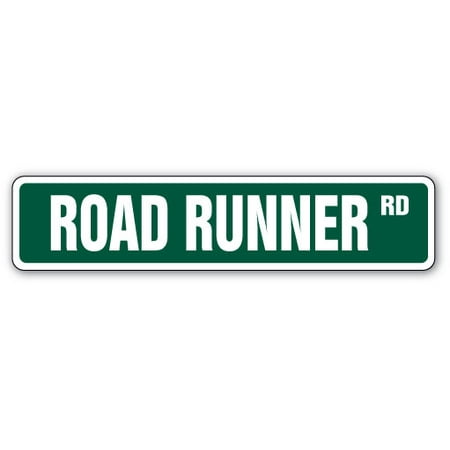 Muscle Car Signs - ROAD RUNNER Street Sign collector hemi muscle car cartoon | Indoor/Outdoor | 24