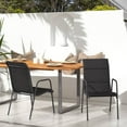 thumbnail image 1 of vidaXL Chaises de Jardin 2 Pcs Acier et Textilène Noir, 1 of 5