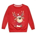 thumbnail image 3 of Christmas Sweatshirts for Girl 2025 Long Sleeve Crewneck Cute Reindeer Graphic Sweatshirt Xmas Holiday Pullover Tops, 3 of 5