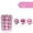Pink, variant on 24Pcs Christmas Ornaments Set Shatterproof Christmas Tree Ball Ornaments, Christmas Ball Hanging Ornaments for Xmas Tree, Home, Party, Holiday Christmas Decorations,Silver