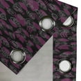 thumbnail image 4 of Ambesonne Grommet Curtain, , 50"x120", Charcoal Grey and Purple, 4 of 5