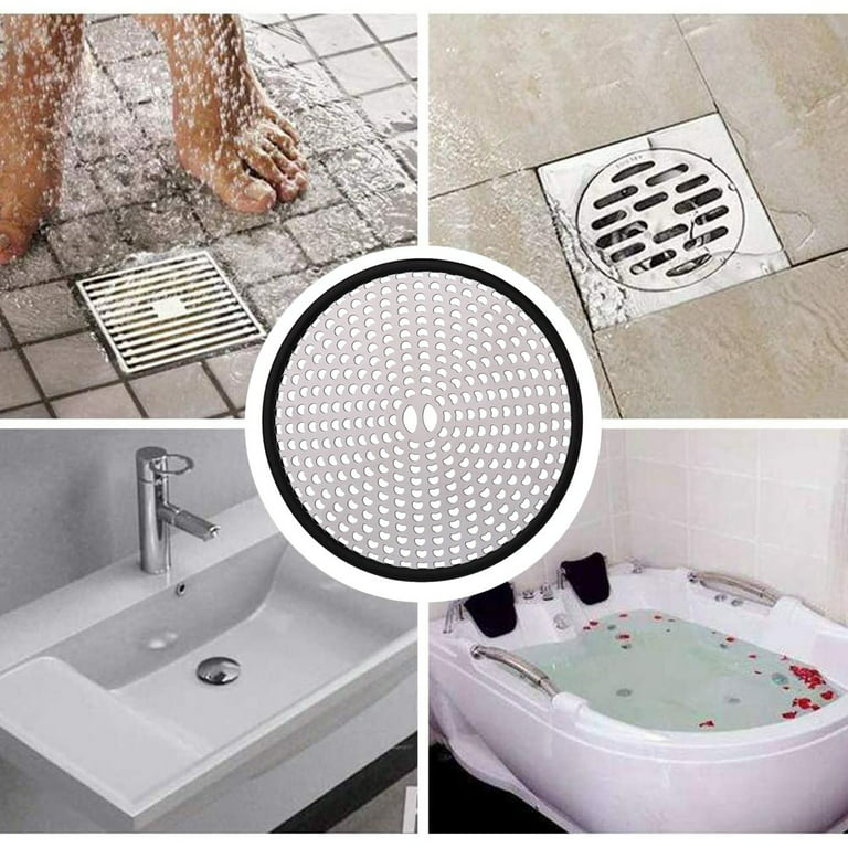 Hairbine The Made In USA Drain Hair Catcher for Tub and Shower Pop-Up  Drains/Drain Cover/Snare/Gray