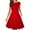 Red, variant on Women's Summer Dress Casual Sundresses Pleated Knee Length Sleeveless Tank Dress