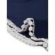 thumbnail image 5 of Conjunto de pijama de mujer INSPIRE CHIC, ropa de dormir, con cuello redondo y pantalones capri, color azul marino, 5 of 6