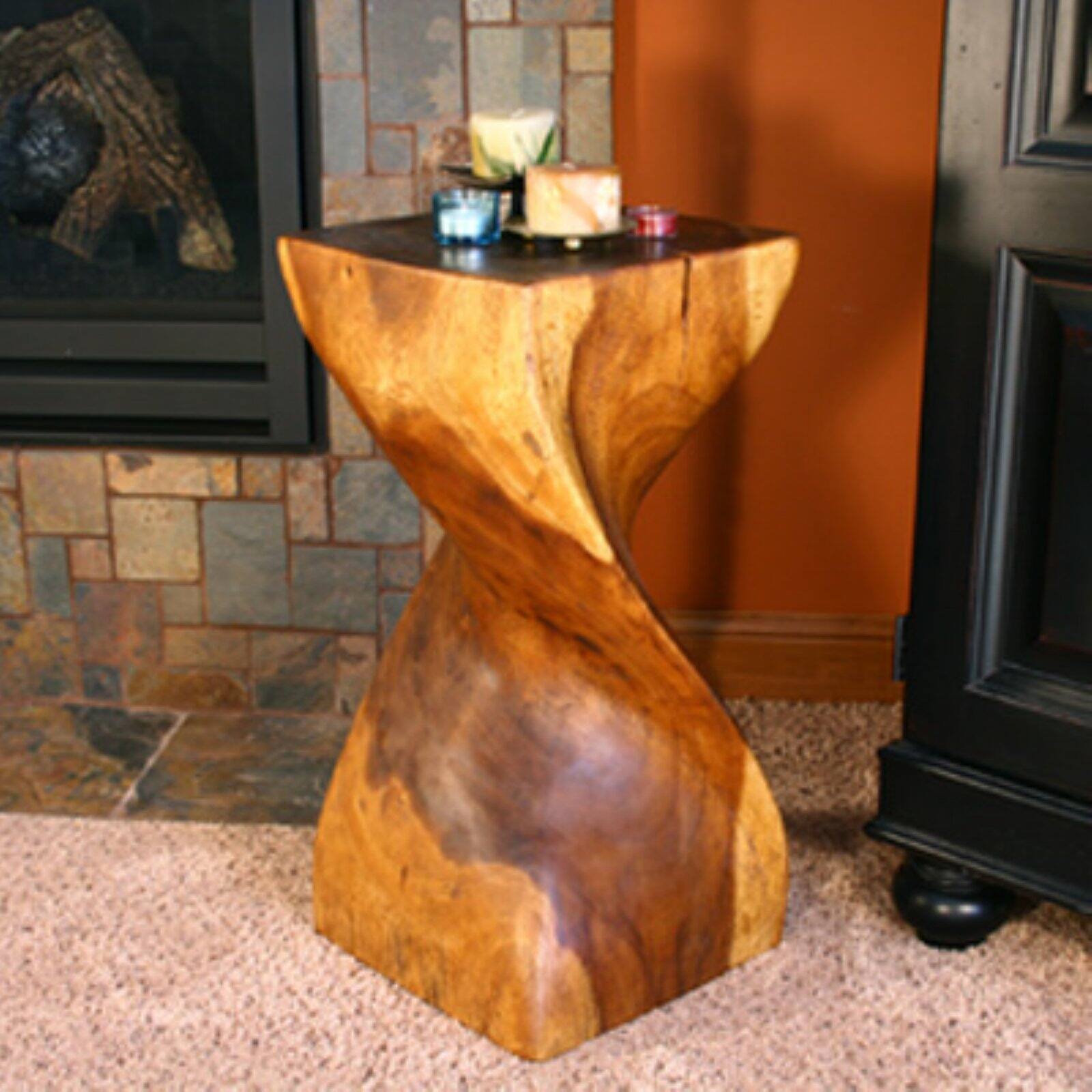 Strata Furniture Single Twist End Table