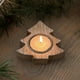 thumbnail image 2 of Portavelas Navideño De Madera Con Copos De Nieve Portavelas Para Árbol De Navidad Portavelas Con Estrella De Cinco Puntas Decoración Para Ventana O Escritorio Escena Navideña Portavelas, 2 of 2