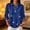 8# Multicolor, variant on Halloween Shirts for Women Collared Shirts 3/4 Sleeve Tops Casual Fall Outfits Multicolor M
