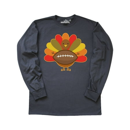 3rd Football Shirt - Thanksgiving Day Turkey Football Fan Long Sleeve T-Shirt