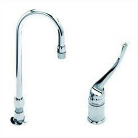 Delta 24T2643 Commercial Single Control Widespread Faucet with Gooseneck Spout, Chrome