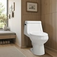 thumbnail image 2 of Zeus 1-piece 1.28 GPF Single Flush Elongated Toilet in White, 2 of 8