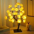 thumbnail image 3 of Lámpara LED de mesa con Árbol de flores rosas, luces nocturnas USB, decoración de Navidad, regalo para habitación de niños, iluminación de flores rosas, decoración del hogar, 24 LED, 3 of 4