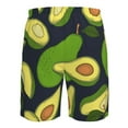 thumbnail image 6 of Kll Fresh Avocado Men'S Casual Summer Beach Shorts Hawaiian Shorts With Pockets-3x-Large, 6 of 9