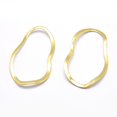 thumbnail image 1 of Brass Linking Rings Lead Free & Cadmium Free & Nickel Free Oval Real 18K Gold Plated 39x23x1mm, 1 of 2