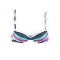 thumbnail image 5 of LASCANA Women's Striped Underwire Bikini Swimsuit Top Bra Sizing Glitter Detail, 5 of 6