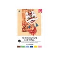 thumbnail image 2 of Watercolor Coloring Book Set, Portable Travel Painting Kit with Built-In Paint Palette and Brushes for Stress Relief and DIY Art A#083 D, 2 of 7