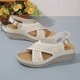thumbnail image 4 of WILLBEST Sandalias De Plástico Para Mujer, Cómodas Sandalias Casuales Para Caminar En La Playa, Con Tacón De Cuña Y Punta Abierta, Calzado De Moda De Verano Con Diseño De Masaje, 4 of 8