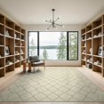 thumbnail image 2 of ODIKA Beige Loves Neutral Inspired Symmetrical Motif Repeating Artwork for Master Suite, California King, Under Bed, Foldable Easy Care, 2 of 7