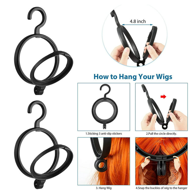Multifunctional 2 in 1 Wig Stand Wig Stands Portable Wig Hanger