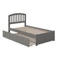 thumbnail image 4 of Lit Plateforme Simple en Bois Richmond avec Pied de Lit et Tiroir-Lit Simple, Gris, 4 of 15