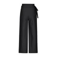 thumbnail image 6 of Kiplyki Wide Leg Pants Women Color High Waisted Vent Waist Retraction Appear Thin Tether Pants, 6 of 6