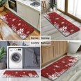 thumbnail image 6 of Red Christmas Snowflake Pattern Kitchen Rug Mat,Kitchen Runner Rugs Non Skid Washable,Decorative Kitchen Floor Mats for Kitchen,Sink,Laundry,17"x47.2", 6 of 7