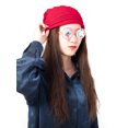 thumbnail image 4 of Womens Fashion Knit Baggy Beanie Hat Winter Warm Oversized Winter Soft Stretchy Knit Hat Stocking Cap Ski Slouchy Cap, 4 of 6