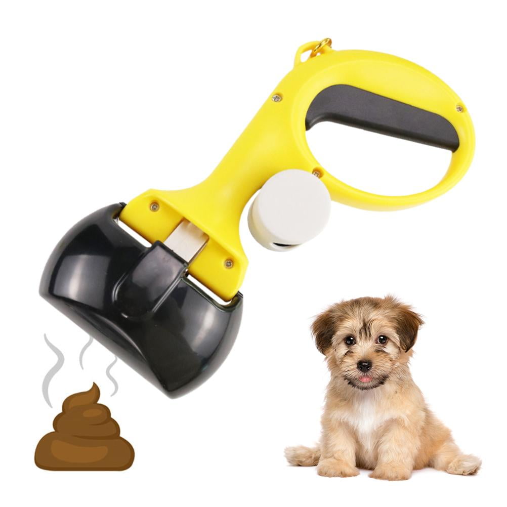 Rounded Handle Pet Dog Poop Scooper Portable Poop Remove Clamp Cat