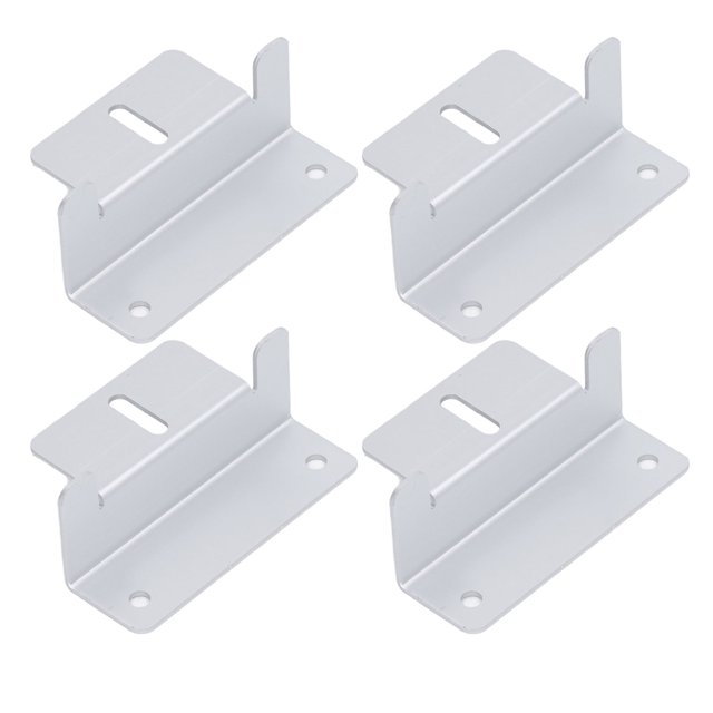 Solar Panel Z Bracket, Solar Panel Mounting Z Bracket UV Resistant High Frequency Insulation 4Pcs For RV Boat ANGGREK Aluminum Alloy Solar Panel Z Bracket