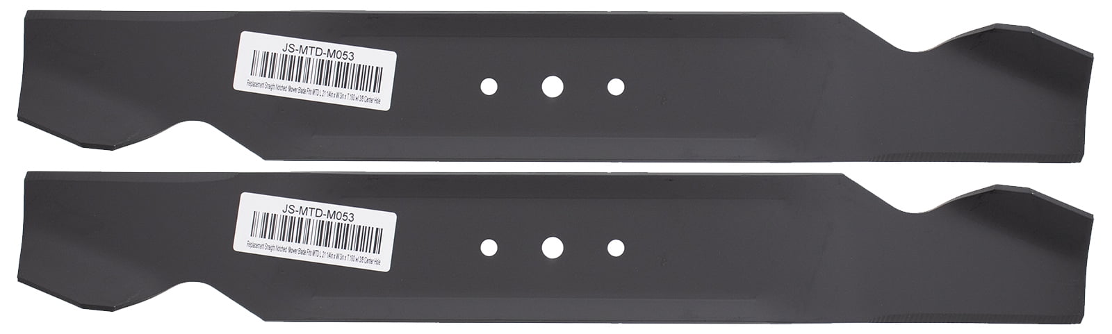 2 Hi Lift Blades Replacement for MTD White 942-0499A 742-0499A 942-0499 742-0499 
