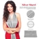 thumbnail image 3 of Chal bufanda para mujer, chal plateado para vestido formal, chal plateado para cubrir los hombros, bufanda de boda para mujer elegante, 3 of 7