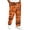 Orange, variant on GrmtClth Casual Pants For Men Halloween Printed Cuffed Jogger Sweatpants Adjustable Drawstring Side Pockets Available In Plus Size Holiday Bottoms Green XL