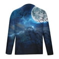 thumbnail image 3 of Nmnitkp Long Sleeve Shirt Trendy and Fashionable Graphic Mens Hipster Hip Hop Ripped Round Hemline Pattern Print T Shirt & ​​Soft and Skin-Friendly Men's Long Sleeve Shirt （Plus Size）, 3 of 4