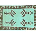 thumbnail image 1 of Ahgly Company Indoor Rectangle Oriental Light Blue Modern Area Rugs, 7' x 10', 1 of 4