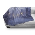 thumbnail image 3 of Urban Soft Flannel Fleece Throw Blanket, Czech Republic Prague Streets in Foggy Morning on Old Bridge, Cozy Plush for Indoor and Outdoor Use, 60" x 80", Purplegrey, by Ambesonne, 3 of 6