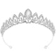 thumbnail image 1 of Corona de novia, tocado con diamantes de imitación, corona de fiesta, corona de mujer, tocado para niña, 1 of 7