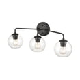 Millennium Burbank Collection 3-Light Vanity Light - Transitional Style Bathroom Fixture In Matte Black