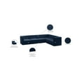 thumbnail image 2 of Meridian Furniture Quincy Navy Velvet Modular Sectional, 2 of 14