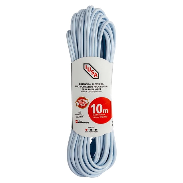 Extensión Blanca Doméstica, IUSA, con Fajilla, 10 M