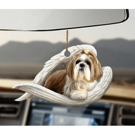 

Livesture Car Pendant Sleeping Dog Angel Home Decor Acrylic Showcase Hanging Ornaments For Doors 66Style