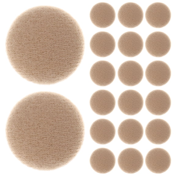 FONDOTIN 50Pcs Car Headliner Button Kit Beige Cloth Iron Square Versatile For Diy Car Interior Repair