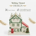 thumbnail image 3 of Spode Christmas Tree Miniature Christmas Village Figural Decoration, LED Lighted Christmas Village Set, Ceramic Holiday Decor - Dolomite Christmas Collectible for Indoor Display (Public House), 3 of 7