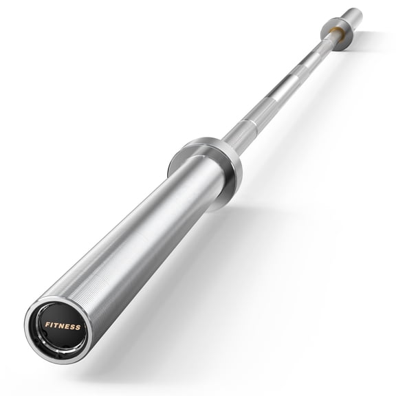 HANDBODE 7ft Olympic Barbell 45lb (20kg) - Silver, 1000lb High-Capacity Weight Bar for Bench Press and Lifting, Deadlift / Powerlifting / Squat bar for Home Gym Strength Training Workout